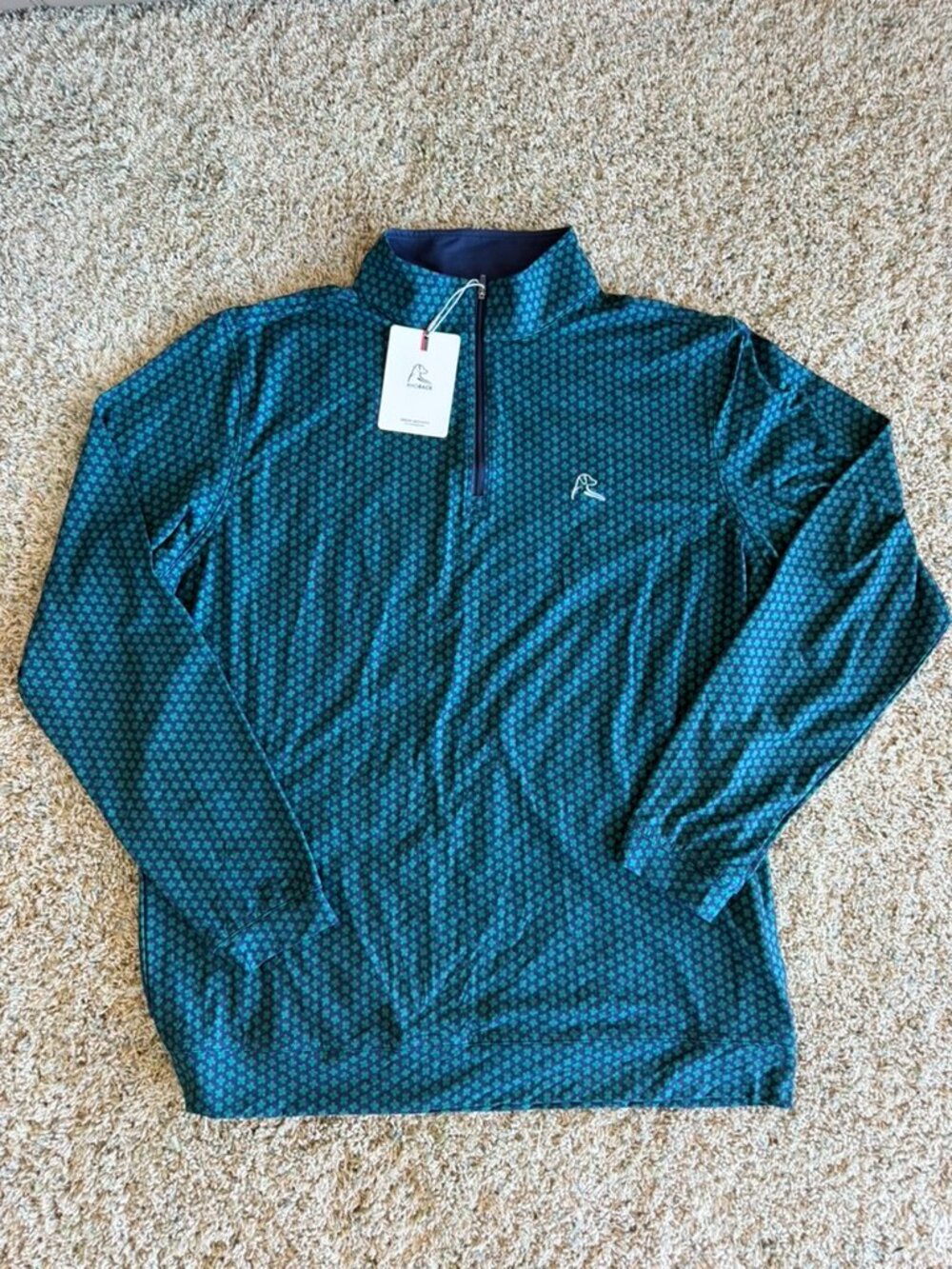 NWT Rhoback The Four Leaf 3.0 Performance Q-Zip Pullover Sz L